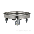 Stainless Steel Round Turnover Cart For Transport